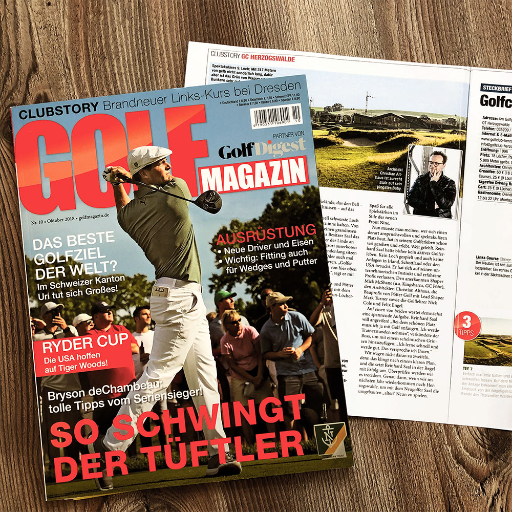 Golf Magazaine – Christian Althaus über den Golfclub Herzogswalde